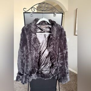 Luii Charcoal Teddy Jacket